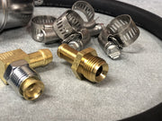 3/8" Fuel line hose kit with filter, clamps, hose, fittings