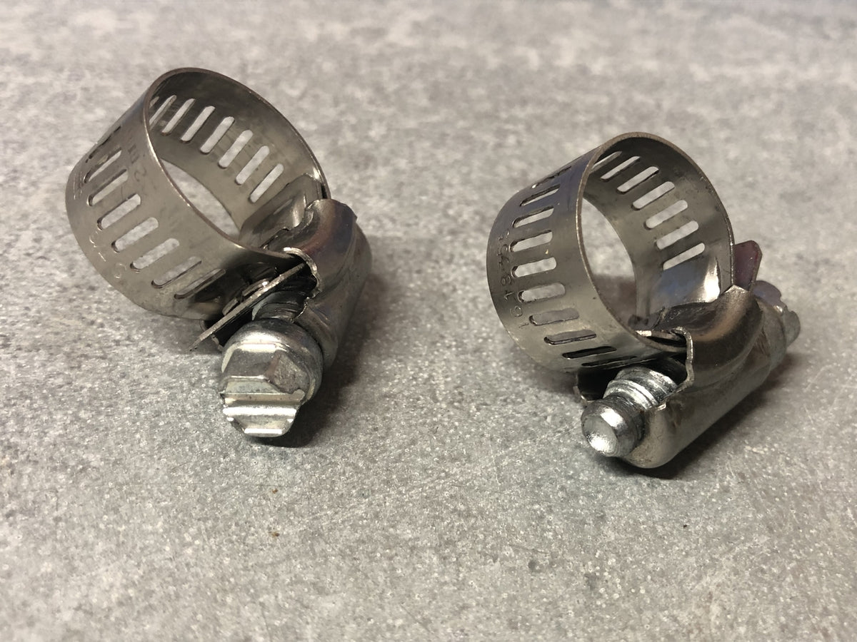 3/8" hose clamp, pair