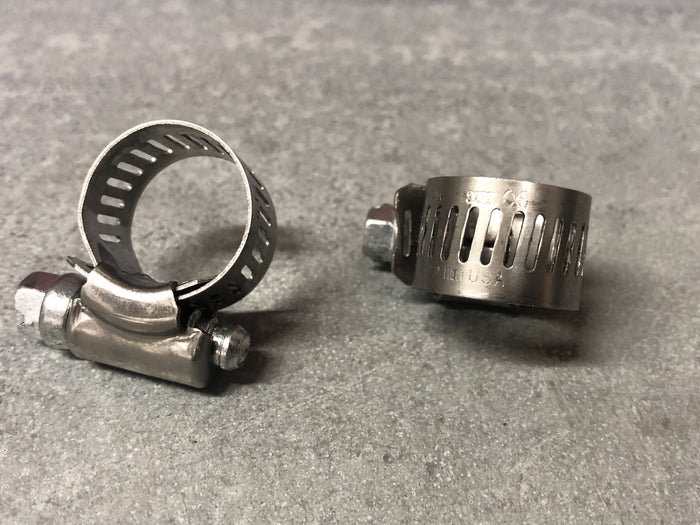 3/8" hose clamp, pair