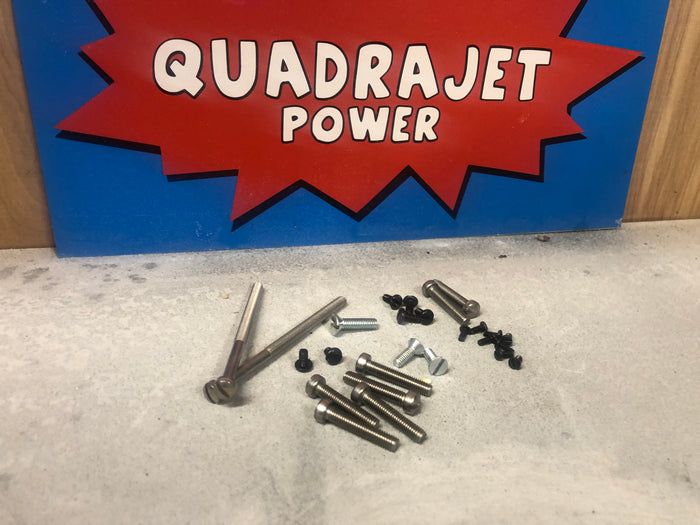 Screw kit, Early Quadrajet