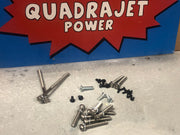 Screw kit, Late Quadrajet 75-89