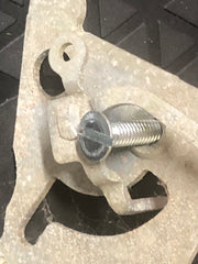 Screw,  short length flat head divorced choke to main body Black