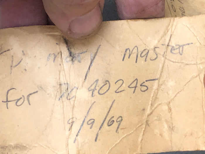 Buick 1969 350 4 speed 7029245 Engineering Master