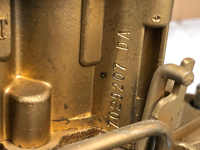 Chevrolet 1969 350   Quadrajet  7029207 ENGINEERING MASTER