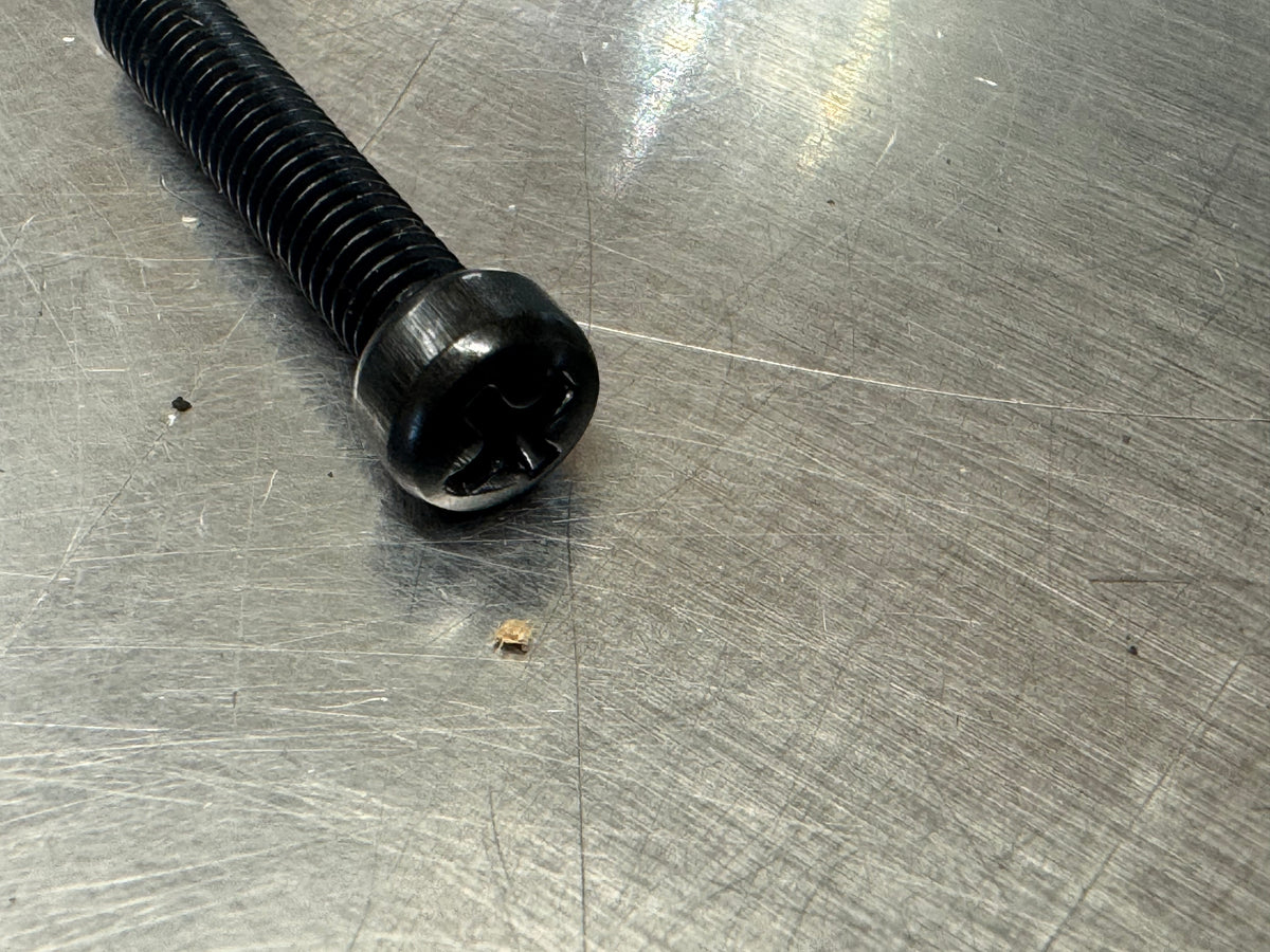 Screw,  short length for air horn to main body or base Black