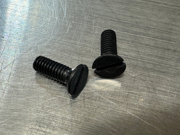 Screw,  short length flat head air horn to main body Black