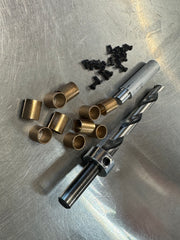 Secondary Shaft Bushing Kit, drill bit, bronze bushings, screws and bushing driver!!