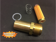 Fuel filter Housing kit, new 1" housing, filter, gasket, and spring, all New