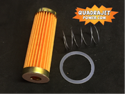 Fuel filter kit, long. Filter, late inlet gasket, spring