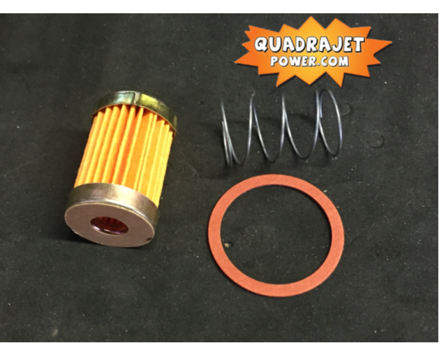 Fuel filter kit, short. Filter, early inlet gasket, spring
