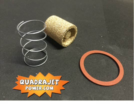 Fuel filter kit, Bronze. Filter, early inlet gasket, spring