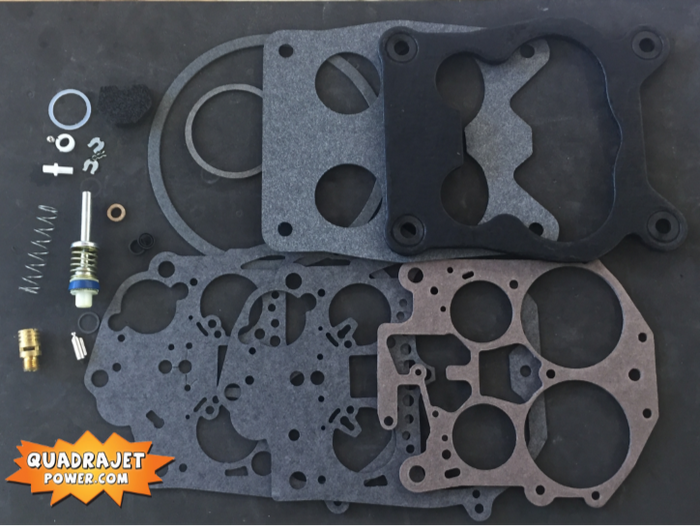 Quadrajet Rebuild Kit. Buick 75-80, Chevrolet 76-80, Chevy GMC 76-87, Dodge 78-81