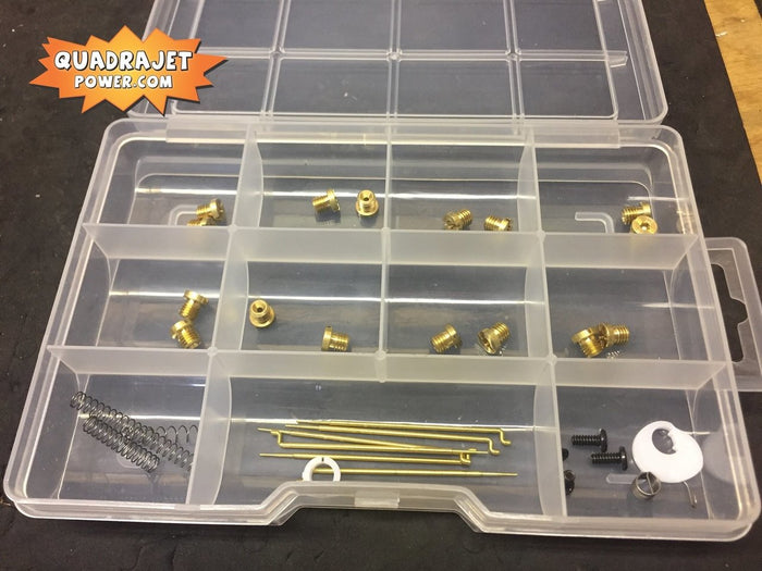 Quadrajet Ultimate tuning kit.  Jets, Primary rods, and more