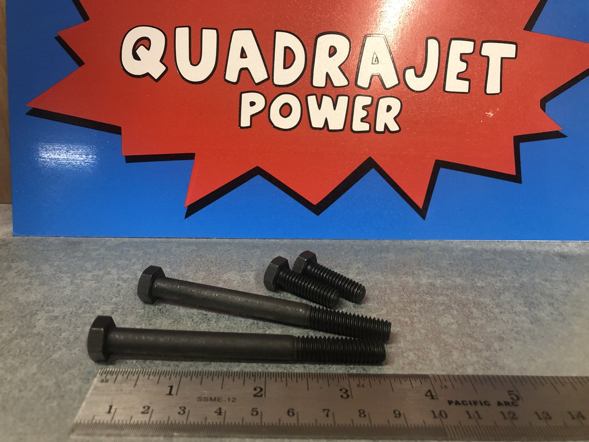 Quadrajet hold down bolts, longer for thick gasket