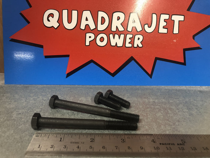 Quadrajet hold down bolts, longer for thick gasket