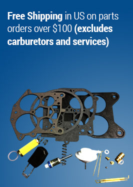 Free shipping in US on parts orders over $100 (excludes carburetors and services)